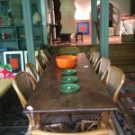 19thc-harvest-table-9ft2-long-x-30in-wide-french-bistro-chairs