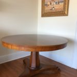 Cherry Pedestal Table By Ralph Lauren Top As Is 4ft Diam