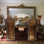 Hand Crafted Cappelletti Dining Table And Chairs Chairs In An Embossed Leather