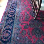 Persian Vase Carpet Rasberry And Navy 10 X 13 4