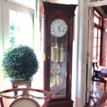 Beautiful Sligh Tall Case Clock 82in H