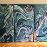 Large Oils By Local Artist The Sea