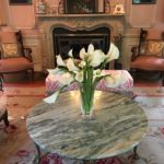 Marble Top Cocktail Table, Pair of Chairs & Accessories