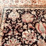 Wooll Carpet NAVY & Cremes 18 X 12
