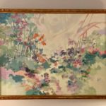 Oil On Canvas In Beautiful Frame Titles Floral Profusion Approx 4ft X 3ft Thomas Martin