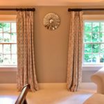 Custom Parc Monceau Drapery In Linen For 3 Windows Panels Approx. 89h , Each Panel Appox 4 Ft