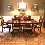 Dining Table As Shown 6 Ft HAS 2 MORE 24inch LEAVES Table To 10ft 8 Chairs And Sideboard And China Cabinet