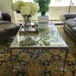 Glass Cocktail Table And 9 X 12 Carpet Copy