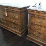 PAIR OF Maitland Smith Marble TOP Chests