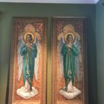 Pair of 6ft Paintings of Iconic Angels,