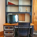 Custom Navy And White Desk 2 Pieces