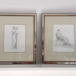 Pair Of Prints In Mirror And Gilt Frames