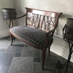 English Petite Bench With Beautiful Open Back