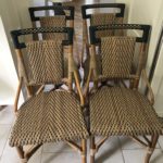 Set Of 8 French Cafe Bistro Chairs By