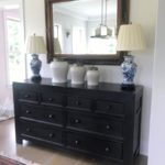 Console Buffet With Bevelled Mirror And Accessories