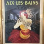 AIX LES BAINS 1934 Original French Lithogragh Leonetto Cappiello Framed 43 X 52, Unframed 37 X 45