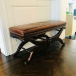 Lillian August Leather Bench