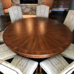 Lillian Dining Table By As Pictured 6ft Diam WITH LEAF 8 FT.