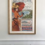 Paris A Londres 1934 Louis Lemoine Maudet Original French Litho Poster Framed 36 X 48 Unframed 31 X 43